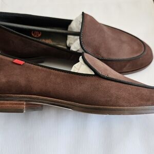 Marc Joseph Brown Suede Women's Loafers